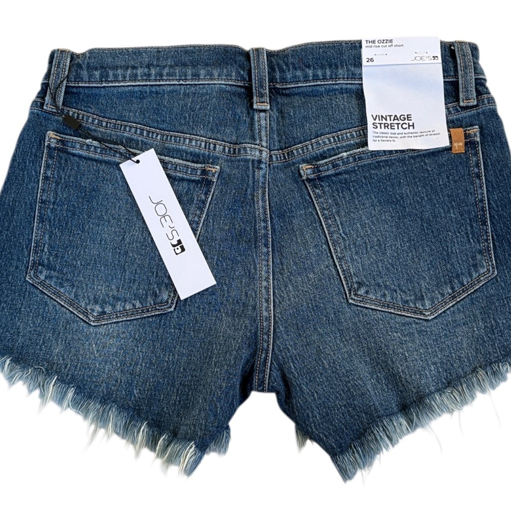 NWT Joe’s Jeans The Ozzie Mid-Rise Cut Off Shorts Blue Denim Size 26 Retail $98 - Picture 6 of 8